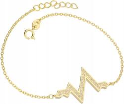 Lovrin Ezüstözött aranyozott 925-ös életvonal karkötő 2, 49 modern divatos minta (Lovrin 50342)