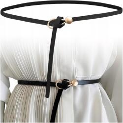 EdiBazzar Női öv keskeny hosszú kötött bőr retro (H39)