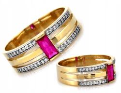 Lovrin Arany gyűrű rubinnal 585 3.65g eredeti modell rózsaszín kővel (Lovrin)