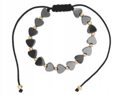 Lovrin Arany karkötő fekete zsinóron 585 hematit szívekkel, 14k (62485123)