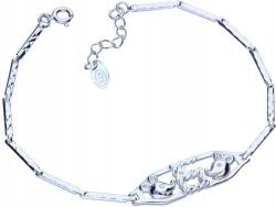 Lovrin Ezüst 925 karkötő cirkónia köves egérkékkel, 4, 06g, medálokkal, hölgyeknek (Lovrin 50502)