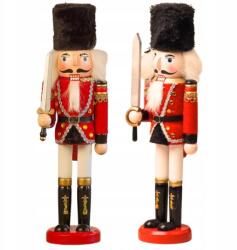 Korbi Diótörő Fa Figura Karácsonyi Dekoráció Katona 30CM (Korbi DZIADEK DO ORZECHÓW 1)