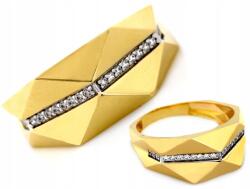 Lovrin Arany női gyűrű 585 kristályokkal, elegáns, divatos design (62107495)