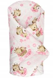 Ankras Bébi Takaró 80x80 Merevített (Rożek 80/80-kokos ŻYRAFKI RÓŻOWE)