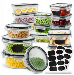 Allbag 16 darabos Élelmiszer Tároló Szett Tetővel, Ebédhordozó, Reggeliző Doboz (POJEMNIK015 Allbag)