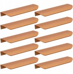 B&B 10 db 130 mm-es rézszínű, lekerekített élfogantyú bútorokhoz (Z10 U108 L130 MI)