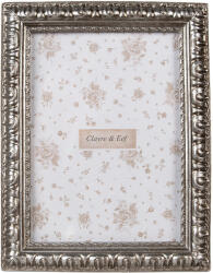 Clayre & Eef Rama foto perete, masa polirasina argintie 17x2x22 cm, 13x18 cm (2F1172)