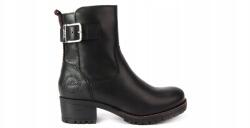 s. Oliver Női bokacsizma, fekete bőr, cipzáros, 38-as méret (5-25420-29 001)