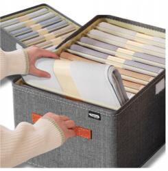  Ruhatartó doboz 40x27 cm-es szekrényekhez, rekeszekkel (Organizer do szuf na ubrania wkład pudełko)