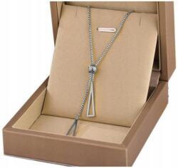 EdiBazzar Női ezüst színű choker nyaklánc, elegáns, sebészeti acélból (316L), háromszög alakú (Naszyjnik Srebrny Damski Choker)