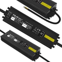Qoltec Led kapcsolóüzemű tápegység IP67 150W 12V 12.5A Vízálló Fekete (50948)