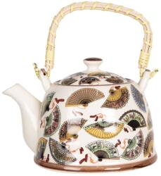 Clayre & Eef Ceainic cu infuzor portelan multicolor Etnic 18 cm x 14 cm x 12 h / 0.8 L (6CETE0065)