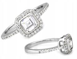 Lovrin Ezüst gyűrű 925 fehér cirkónia kövekkel Markiz R17 2.83g Ajándéknak is kiváló