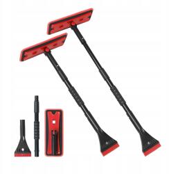 Jégkaparó Kefe 360°-ban Forgatható 3az1ben Teleszkópos Piros