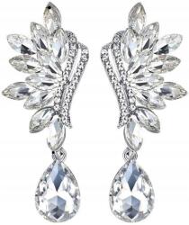 EdiBazzar Ezüst fülbevaló strasszok kristályok lógó boho (5905884081952)