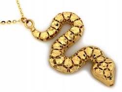 Lovrin Arany nyaklánc 585 14k nagy kígyó medállal 5.26g 45-ös méret ajándékba (61785931)
