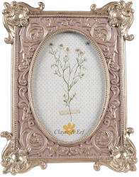 Clayre & Eef Rama foto masa polirasina argintie 17x3x21 cm, 10x15 cm (2F1115)