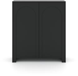 Arco Magas Komód 2D Fekete /117 cm /mdf Front Push to Open Modern (PUARKW20CCCCK05020)