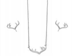 Lovrin 925-ös ezüst ékszerszett szarvas agancs motívummal, 3, 40g divatos ajándék ötlet (Lovrin 67847)