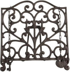 Clayre & Eef Suport carte fier maro 27x5x27 cm (6Y5751)