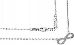 Lovrin 925-ös ezüst nyaklánc végtelen jellel és cirkónia kövekkel elegáns, divatos design (Lovrin 54005)