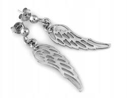 Lovrin Ezüst színű, lógó szárny alakú fülbevaló 925-ös finomságú, stekkeres, 1.59g, divatos mintával, ajándéknak