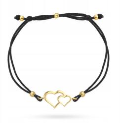 Lovrin Arany szív karkötő fekete zsinóron, 585-ös finomságú, 1.02 gramm (62239595)