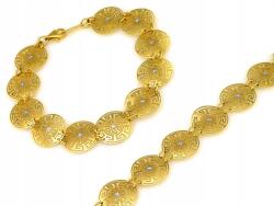 Lovrin Arany modern görög karkötő 375 9k 3, 78g gyémántcsiszolású ródiumozott 19cm (60770599)