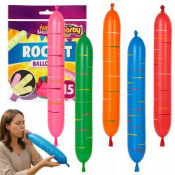  Hosszú Lufik Színes Latex Szülinapi Lufi Szett 15 db-os