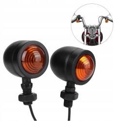  Motorkerékpár Irányjelzők Vintage Stílusban 8MM-ES Menettel Univerzális