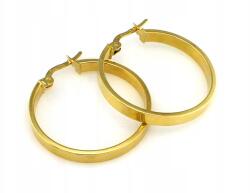 Lovrin Arany fülbevaló 585 karika 25mm nőknek 1.76g elegáns ajándékba