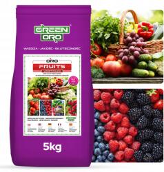 Green Oro Tápoldat Zöldségekhez, Gyümölcsökhöz, Málnához, Eperhez, Szőlőhöz, Ribizlihez, Szederhez 5kg 100 napra (Nawóz Do Owoców wieloskładnikowy)