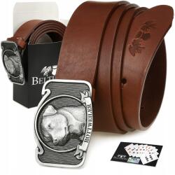 Beltimore Bőr öv konyak prémium nadrághoz Beltimore (W24_90a)