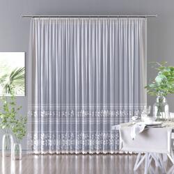 Wisan Gyönyörű finom fehér virágos jacquard függöny 180 cm Bazira (AW623885180)
