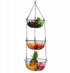  Függő gyümölcskosár, háromszintes tároló konyhába, gyümölcstartó (8050265932716)
