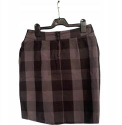 Dorothy Perkins Midi Szoknya Kényelmes Stílusos Szürke Fekete Kockás 40-es méret (UB000668)