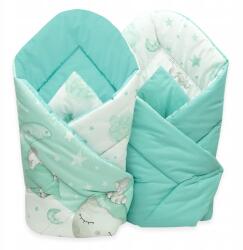 Ankras Bébi Tölcsér Pamut Kétoldalas Mintás! (SŁOŃ MIĘTOWY Rożek 80/80 DWUSTRONNY)