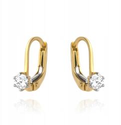 Lovrin Arany fülbevaló 585-ös finomságú cirkónia kővel, angol kapcsos, 1g (58715654)