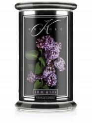 Kringle Candle Lilac & Lily Kringle Candle nagy gyertya két kanóccal (624g) (0153-001520)