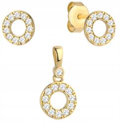 Lovrin Arany fülbevaló és medál szett 585 14k kövekkel 1, 74g (58715531)