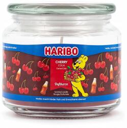 HARIBO illatgyertya üvegben, Cseresznye Cola illatú, 300 g-os, cseresznyés Cola (4262399024371)