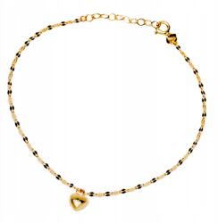 Lovrin Arany karkötő 585 finom szívecskével, "kávé" fonású, elegáns 14 karátos (62980789)