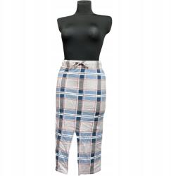 Monki Maxi Hosszú Szoknya Kényelmes Kék-Fehér Kockás Xs Méret (UB000205)