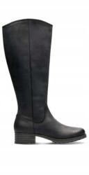 Clarks Marana Trudy női csizma, fekete bőr, cipzáros, 36-os méret (261372284)