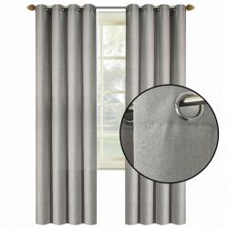 NOW-ART Függöny Kész Síma 250 Függönyök Karikákon Függönyök Nappaliba (Zasłony na kółkach szare 140x250)