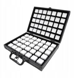  Drágakövek kiállítására és gyűjtésére szolgáló doboz, fekete-fehér (8050265935380)