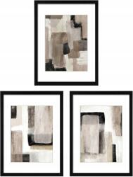  3 darabos képkeret szett cserélhető képekkel, 29 x 36 cm, fekete (B0BBPV538L)