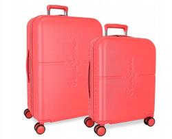 Pepe Jeans Highlight Coral, Luxus Abs utazóbőröndök szett 70cm/55cm, (768952D)