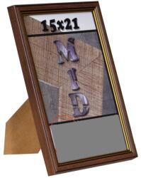  Képkeret Fotók Bekeretéséhez, Álló És Fali, 15x21 CM, Barna (5904996595340)
