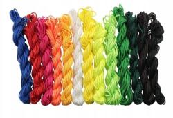  Nylon zsinór karkötő készítéshez, Mix, 1 mm, 23 m/tekercs, (Uxxu7891569)